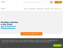 Tablet Screenshot of dmrz-pflegedienst-software.de
